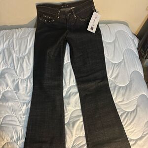 Frankie B Black Denim Size 2, Inseam: 34 Inches, Bootcut